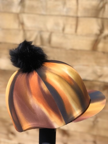 Riding hat silk - , fur