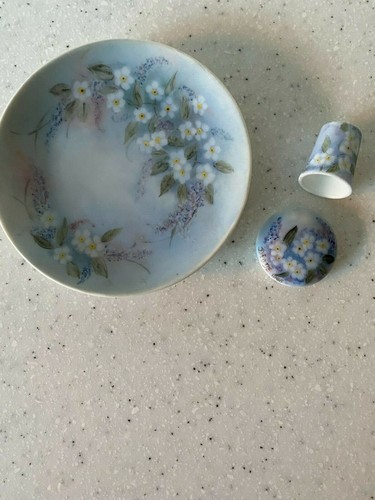 Hand painted porcelain trinket - hand,