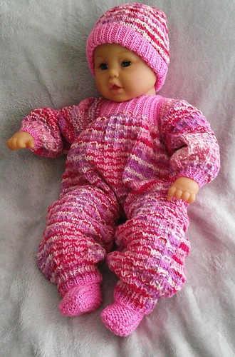 Hand knitted dolls clothes