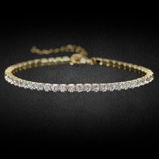 Tennis Bracelet Real 14ct Gold