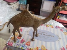 Vintage Solid Brass Camel Ornament Figurine. Unbranded. Used.