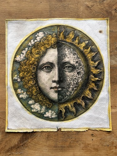 Alchemy sun moon - sun, art
