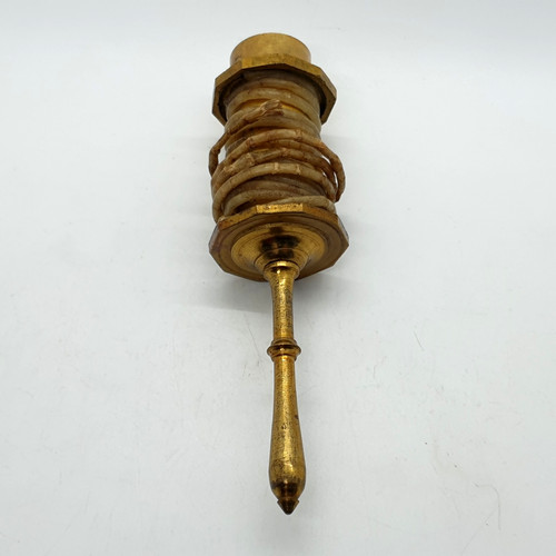 Antique brass vesta case - brass,