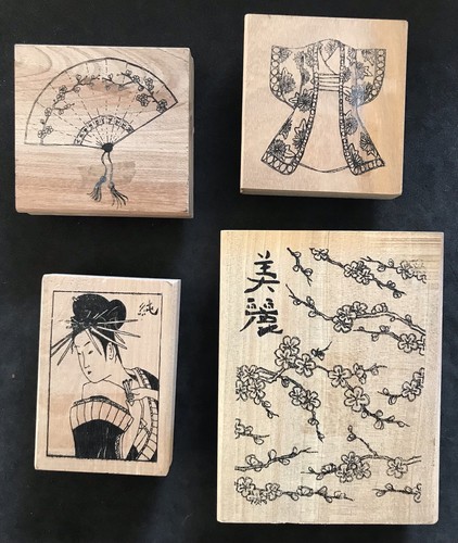Oriental themed blossom - , kimono