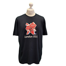 T-Shirt  Olympics London  2012 Black Crew Neck Short Sleeve Men's Uk L