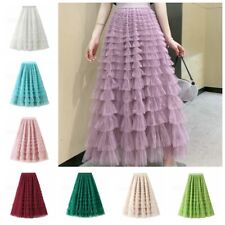 Women Mesh Tutu Skirt High