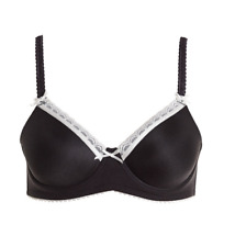 Royce Enhance Black Cream Bra