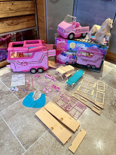 Barbie van horse trailer ref - van,