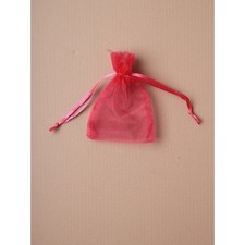 NEW Individual Fuchsia Pink Drawstring Favour Gift Bags Wedding Ring 10x7.5cm