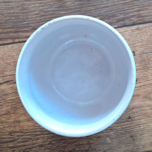 Round medium glazed - glazed, ceramic