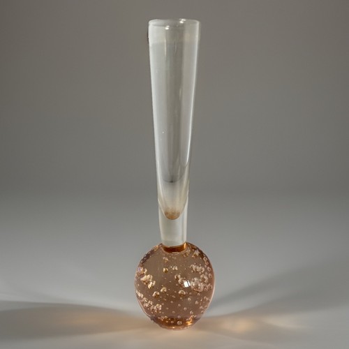 Vintage studio art glass pink - art,