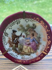 Vintage 1950s Limoges Red &