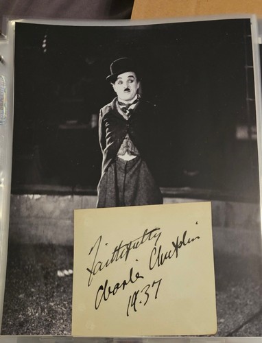 Charlie chaplin genuine signed - charlie,