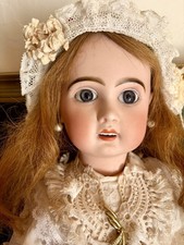 Antique Jumeau Bébe Size 58 Cm Bisque Head open Mouth Tall Jumeau 20 Inches