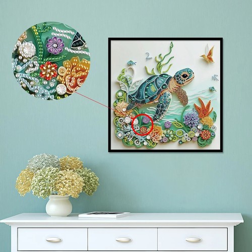 Diamond painting turtle - painting,