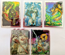 EVIL ERNIE 1 1993 KROME PRODUCTIONS COMPLETE CHROMIUM INSERT CARD SET 1 - 5