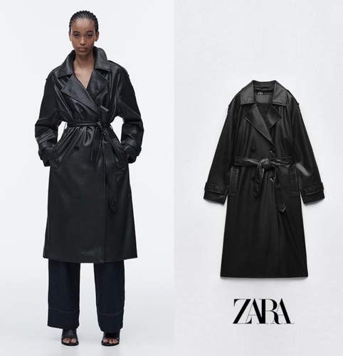 Zara bnwt black faux - zara,