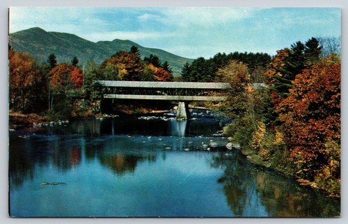 Postcard covered bridge - bridge, conway