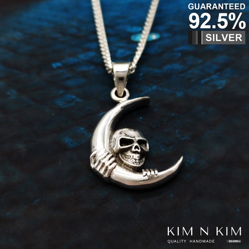 925 sterling silver skull and - silver,