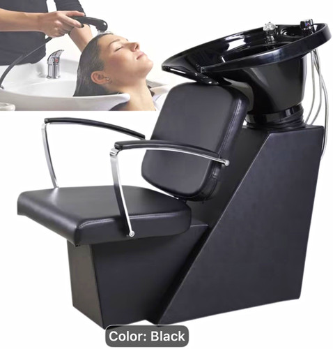 Black adjustable salon - black, shampoo