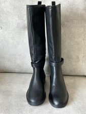 BNWT MARKS & SPENCER INSOLIA BLACK KNEE HIGH BOOTS SIZE 4 (37) RRP £49.50