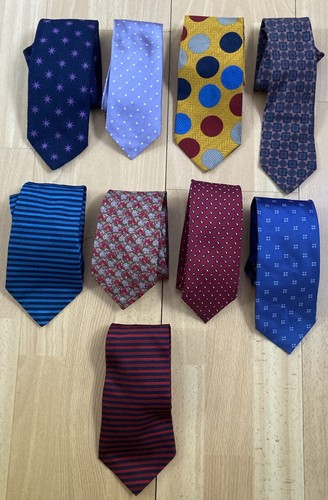 Job lot silk ties - lot,