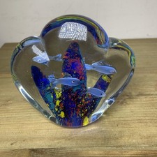 Murano Style Blue Fish Coral