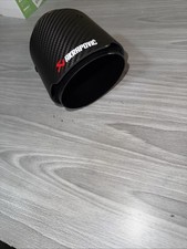 Akrapovic Carbon Fiber Exhaust Tip 80mm Inlet 101mm Outlet Matte Black Tail Pipe