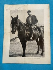 Tom Jones Signed Page  c1967/8