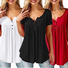 Women Rufle Tunic Tops Loose