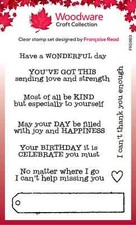 Woodware Clear Stamps