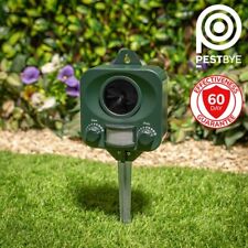 Pestbye Ultrasonic Cat Repellent Dog Fox Pest Battery Scarer Deterrent Repeller