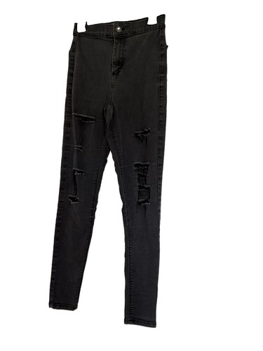 Topshop joni black ripped - joni,