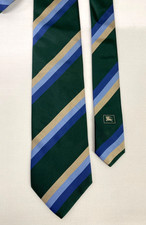 Burberry Silk Tie Green Blue