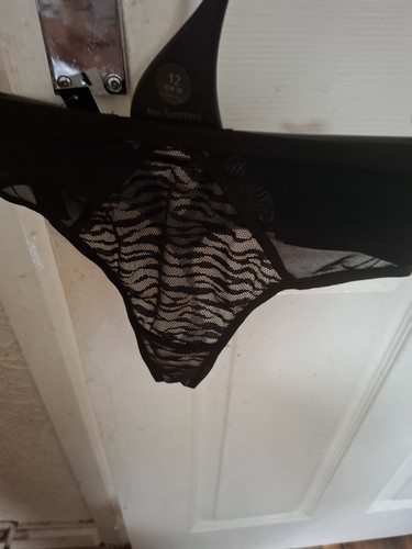 Ann summers black animal print - ann,