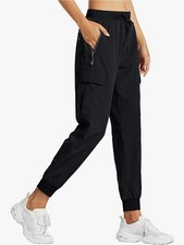 Women Cargo Joggers Lightweight Quick Dry Trousers Athletic Lounge Size XL UK 14
