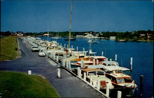 Falmouth harbor 1950s - ma,