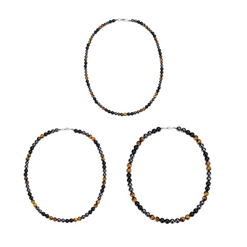 Natural tigereye stone - natural, beads