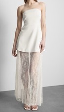 Primark cream strapless dress - primark,