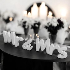 Mr & Mrs Reusable Letter Sign
