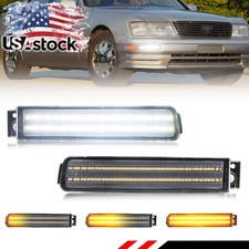 2X Clear Dynamic LED DRL Turn