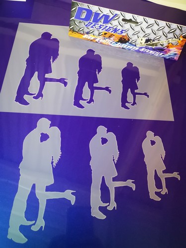 Couple silhouette mylar - ,
