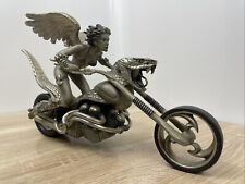 Pewter Motorcycle Statue - Desires Thunder by Julie Bells Franklin Mint