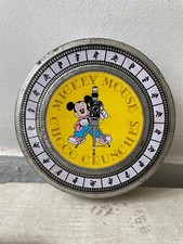 Vintage Disney Resort Tokyo Biscuit Tin Mickey Mouse Choco Crunchies 7"