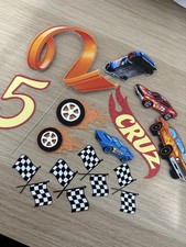 Hot Wheels Car Cake Topper Set