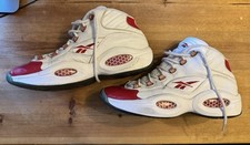 Reebok Question Mid White Pearlized Red 20th Anniversary Men’s UK10.5