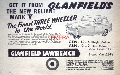 Reliant 3 wheeler - 3-wheeler, motor