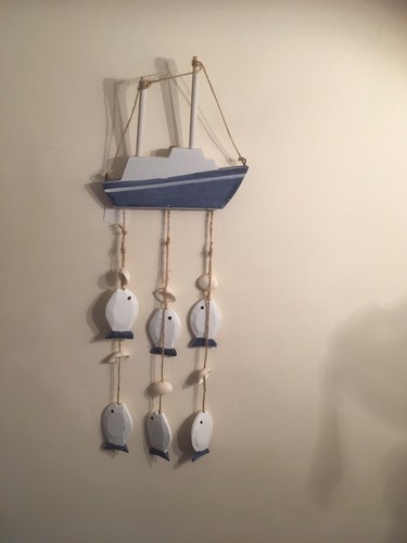Wall hanging boat fish - wall,