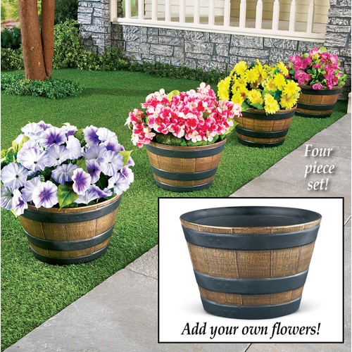Set rustic wooden barrel - set,