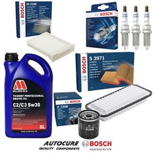 FOR PEUGEOT 107 URBAN MOVE MK1 Ph1 1.0 PETROL BOSCH FULL FILTER SERVICE KIT & 5L